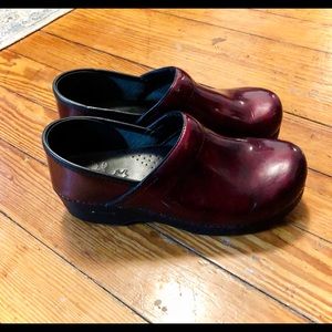 Dansko Berry Red Clogs